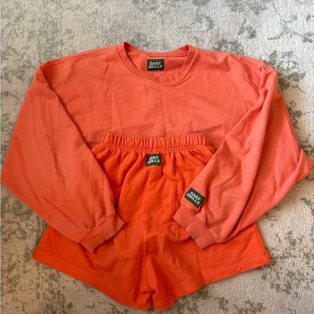 Daily Drills Orange Lounge Set